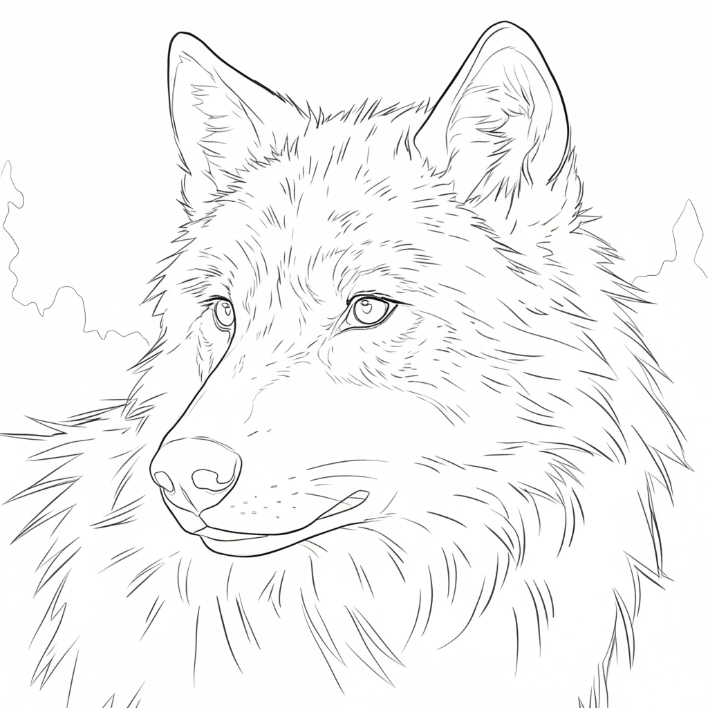 A Gaze Beyond the Horizon – Intermediate Colored Pencil Animal Study | Digital Download