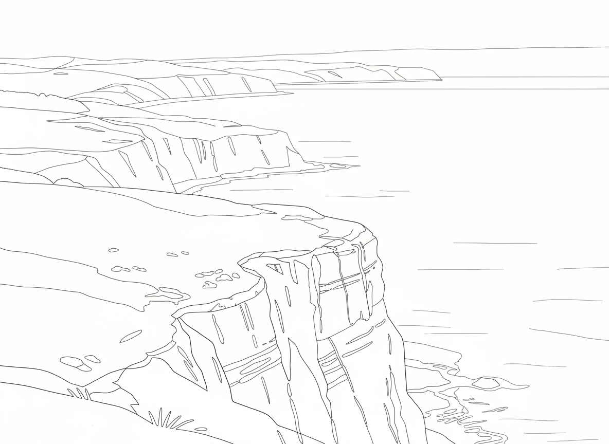 Edge of the Ocean – Beginner Colored Pencil Seascape Study | Digital Download