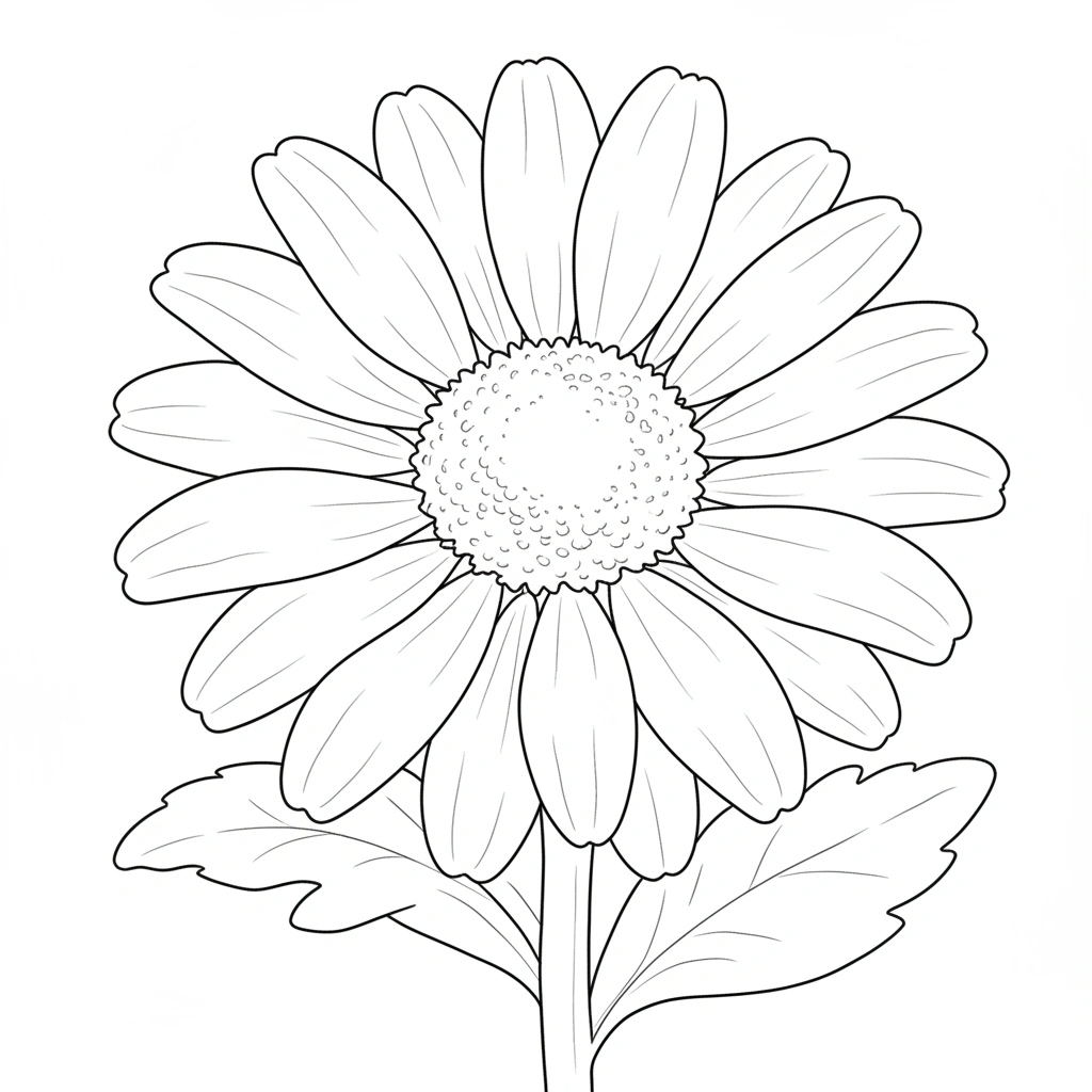 The Quiet Joy of a Daisy – Intermediate Colored Pencil Botanical Study | Digital Download