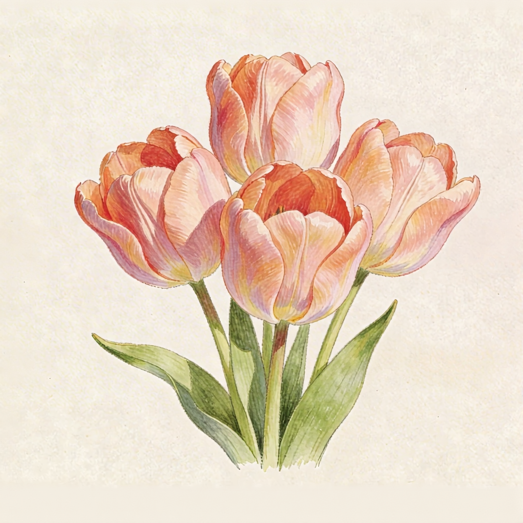 A Gathering in Bloom – Intermediate Colored Pencil Botanical Study | Digital Download