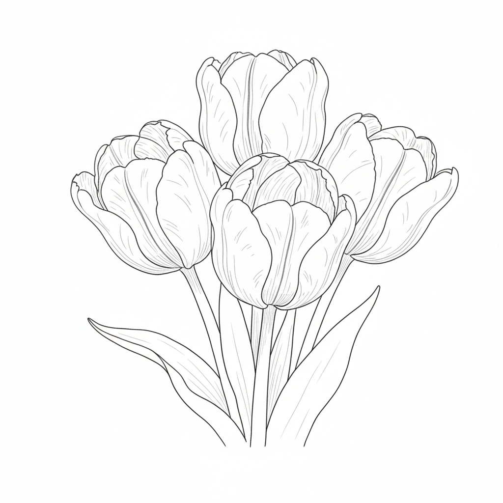 A Gathering in Bloom – Intermediate Colored Pencil Botanical Study | Digital Download