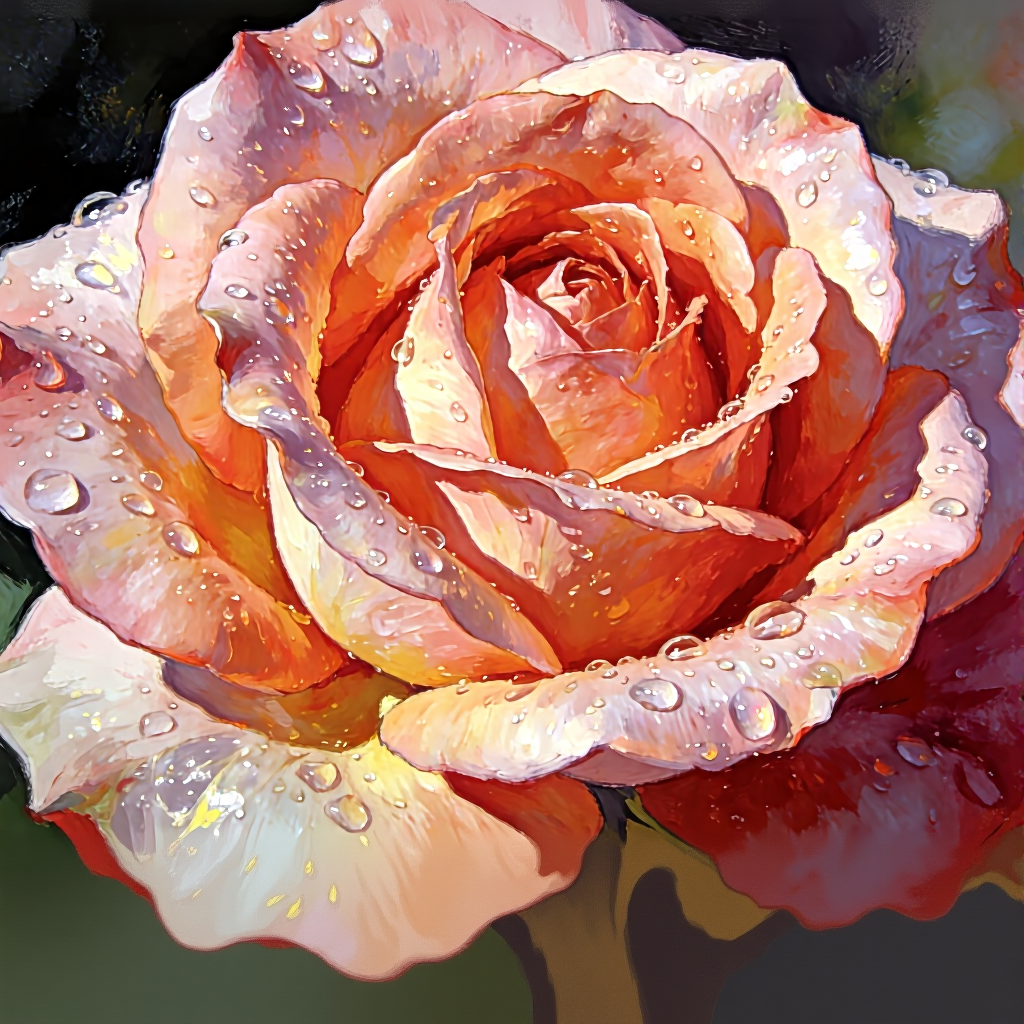 Rose After the Rain – Advanced Colored Pencil Botanical Study | Digital Download