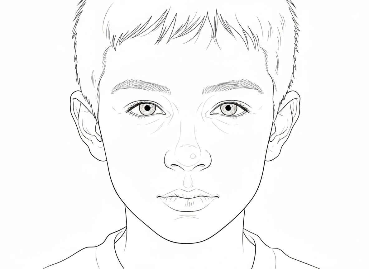 Boy in Side Light – Beginner Colored Pencil Portrait Study | Digital Download