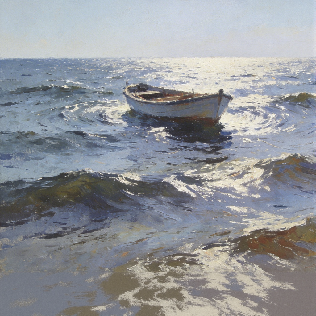 Carried by the Rhythm of the Waves – Intermediate Colored Pencil Seascape Study | Digital Download