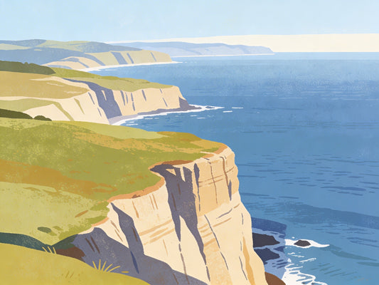 Edge of the Ocean – Beginner Colored Pencil Seascape Study | Digital Download