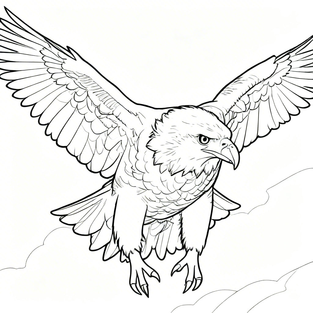 Guardian of the Open Sky – Advanced Colored Pencil Animal Study | Digital Download