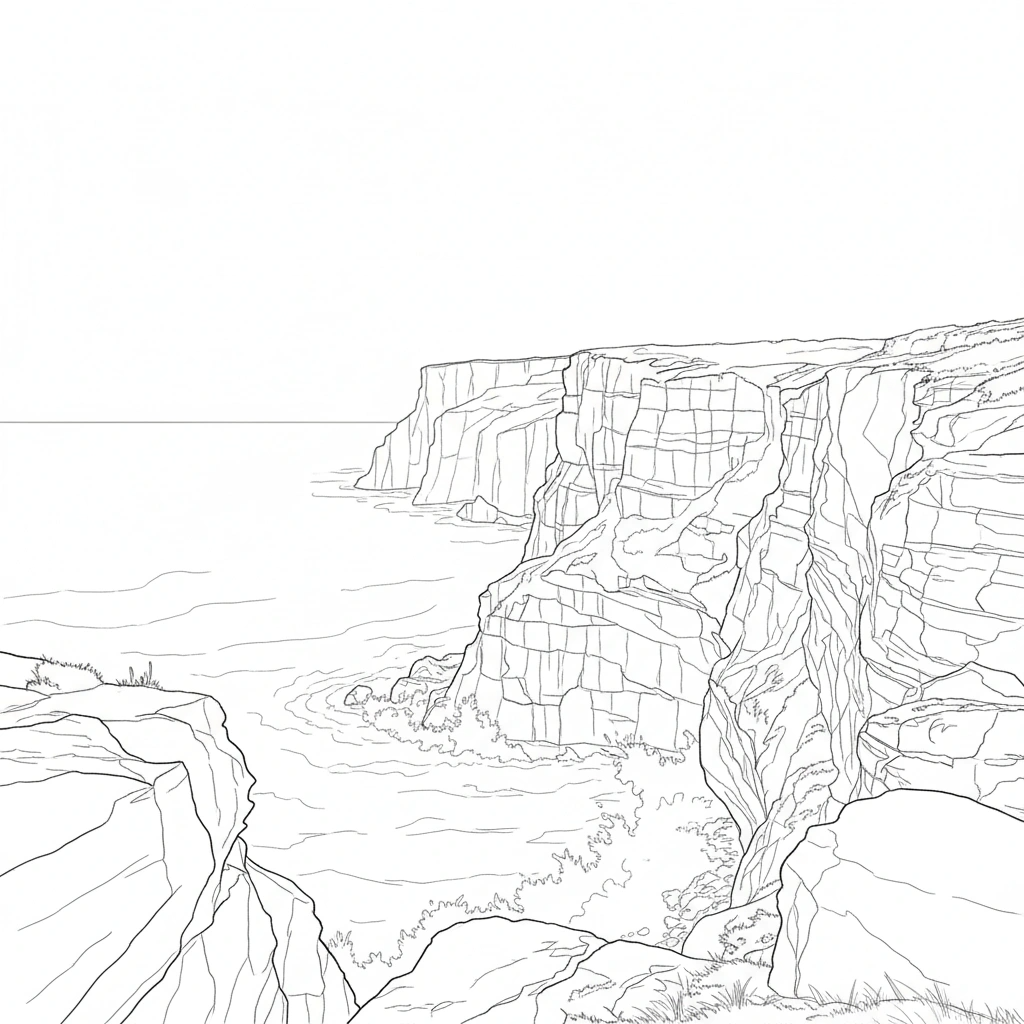 Light Breaks Through the Storm – Advanced Colored Pencil Landscape Study | Digital Download