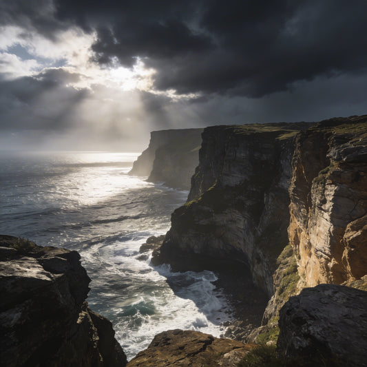 Light Breaks Through the Storm – Advanced Colored Pencil Landscape Study | Digital Download