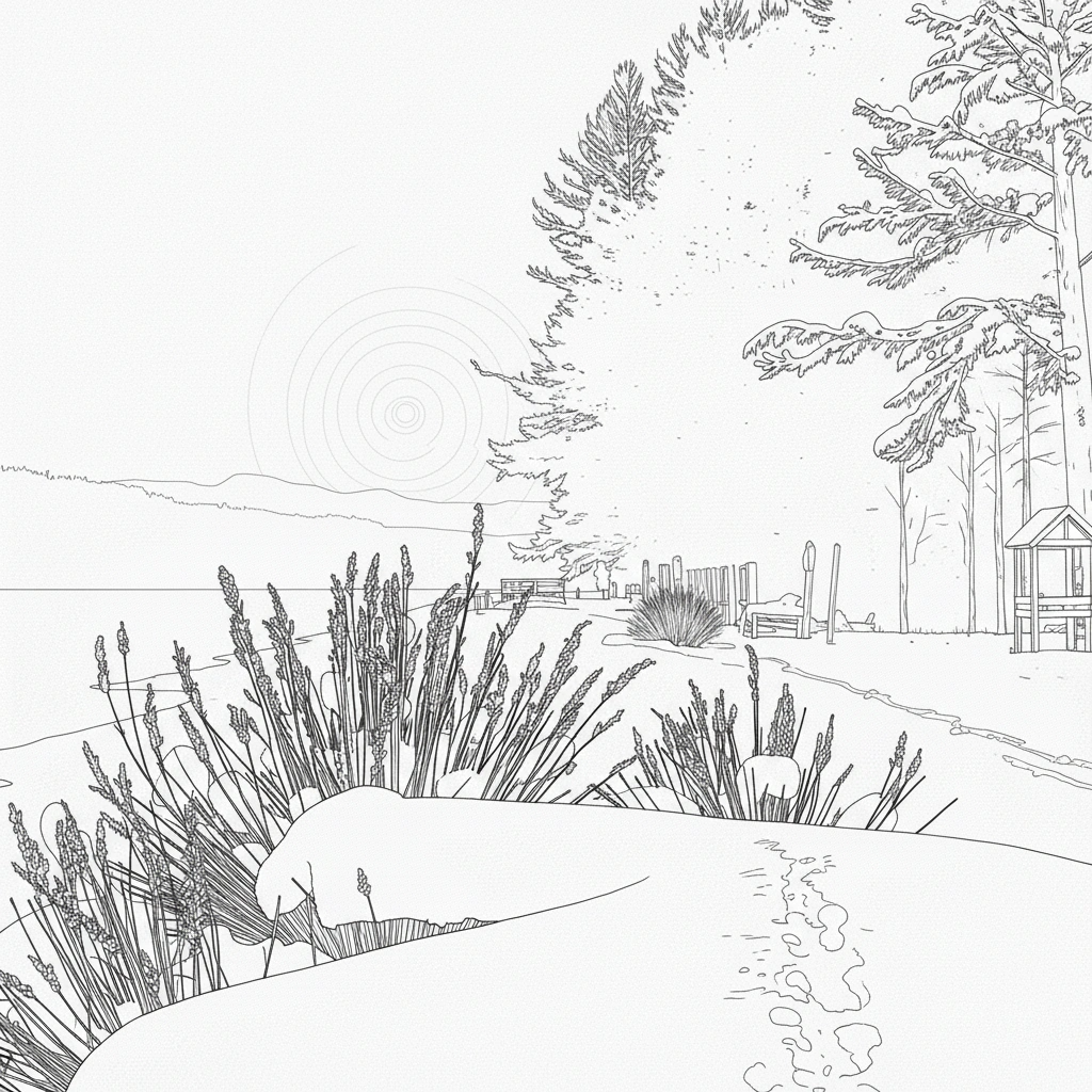 Peaceful River Path – Beginner Colored Pencil Landscape Study | Digital Download