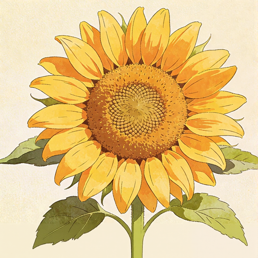 Turning Toward the Light – Intermediate Colored Pencil Botanical Study | Digital Download