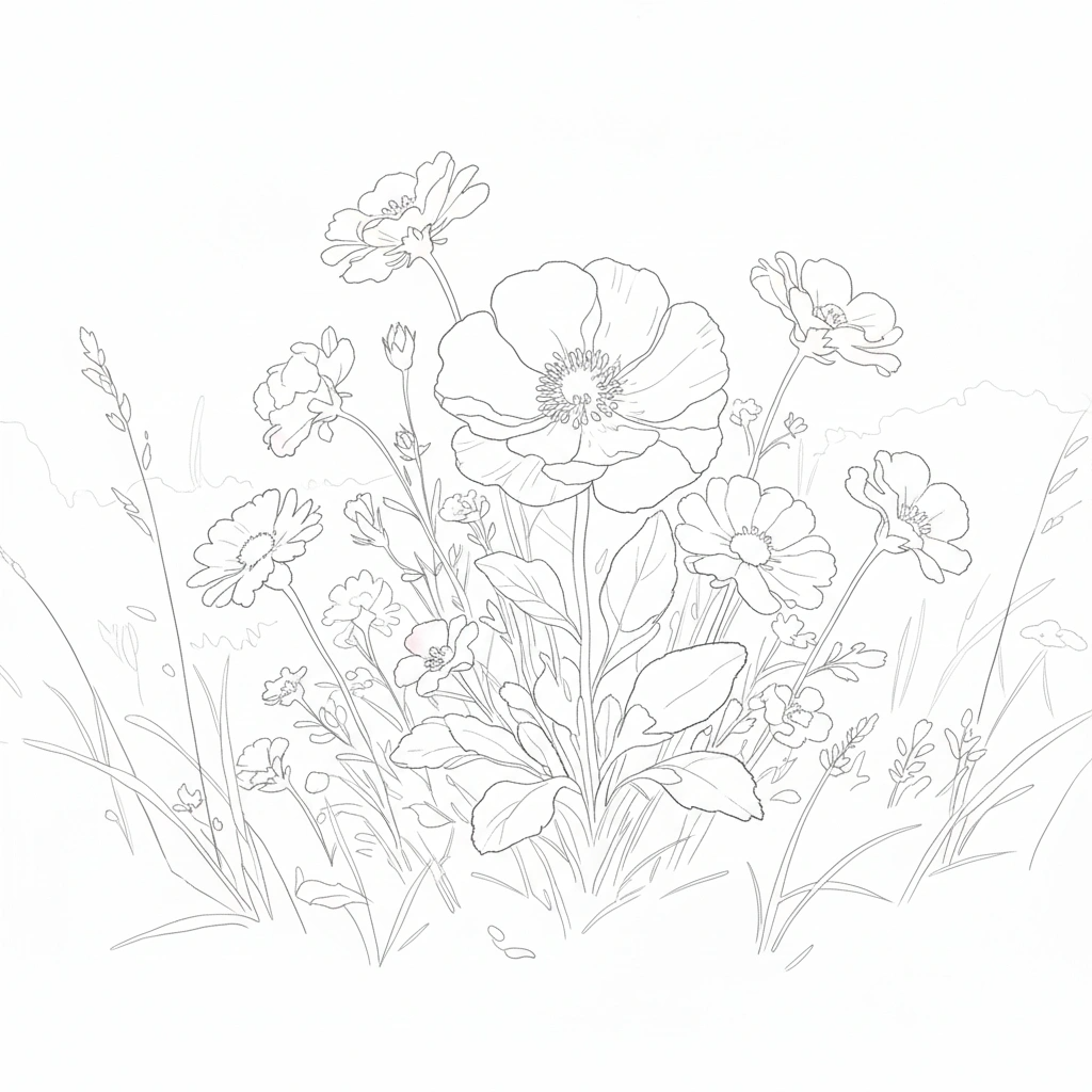 Where Color Grows Freely – Intermediate Colored Pencil Botanical Study | Digital Download