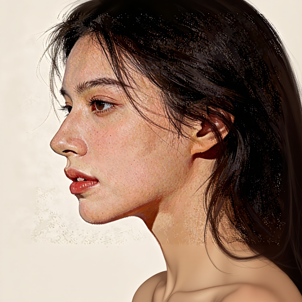Where Light Meets Her Story – Intermediate Colored Pencil Portrait Study | Digital Download