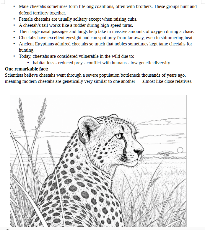 Animals of Africa –Coloring & Educational Book (Print Edition)