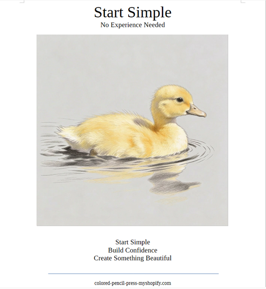Duckling Study – Free Beginner Practice Sheet